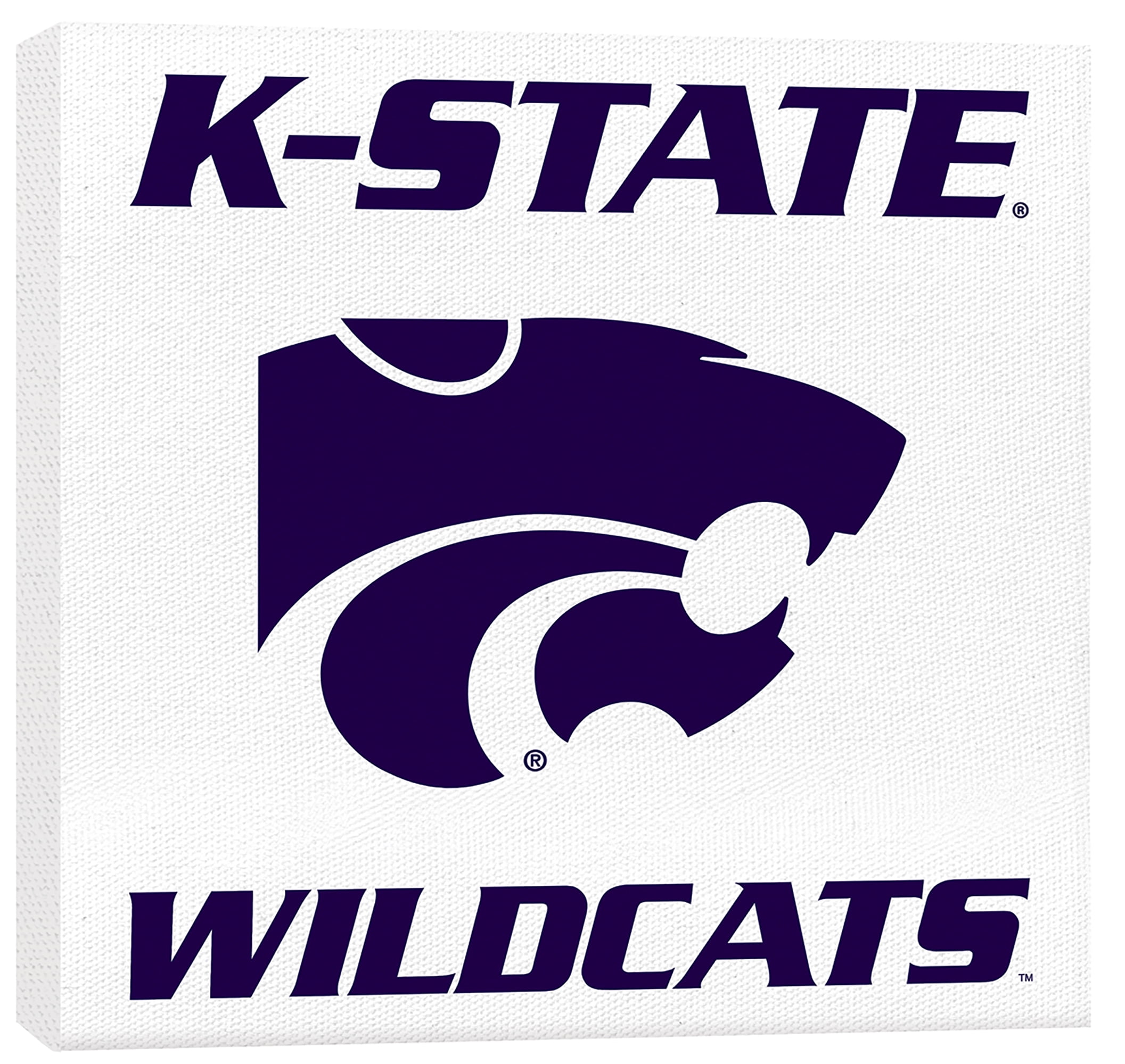 Licensed NCAA Plastic Sign Kansas State Wildcats Wall Decor 11 X 8 1/2" College 
