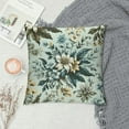 thumbnail image 2 of Orinice  100% Cotton Floral Printcloth Decorative Throw Pillow Covers, Handmade, Colors, Sizes Avaliable, Indoor/Outdoor Square Cushion Cover  White, 2 of 5