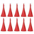 thumbnail image 1 of Unique Bargains 3.66' Marque-Page Soyeux Pompons avec Boucle pour Accessoire Bricolage, 20Pack Rouge, 1 of 5