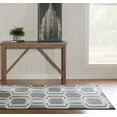 thumbnail image 2 of Linon Home Décor Roma Area Rug Collection, Chocolate and Turquoise, 5.25' x 7', 2 of 6