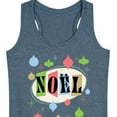 thumbnail image 3 of Instant Message - Christmas - Retro Style Noel - Women's Racerback Tank Top, 3 of 6