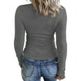 thumbnail image 2 of Tee-Shirt à Manches Courtes pour Femmes, T-Shirts de Sport à Manches Longues pour Femmes, Hauts pour Femmes, T-Shirts d'Entraînement pour Femmes, T-Shirts Ajustés pour Femmes, Col Roulé pour Femmes, Manches Longues, 2 of 3