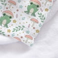 thumbnail image 4 of Yibo Cute Frog and Mushrooms Blanket Flannel Soft and Comfortable Anti-static Bed Sofa Blanket, 4 of 7