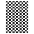 thumbnail image 3 of Arogan Checkered Area Rug for Living Room Bedroom Washable Rug, Black and White,4' x 6', 3 of 7