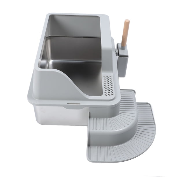 Caja De Para Gatos Grandes, Fácil Mantenimiento, Larga Vida útil, Amplio Espacio, Caja De Para Gatos De Acero Inoxidable Para Gatos Grandes