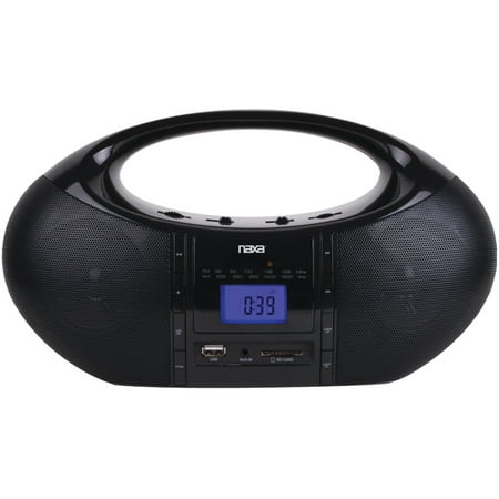 NAXA NAS-3044 Portable Bluetooth(R) Sound System & MP3 Player with AM/FM Radio
