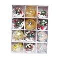thumbnail image 4 of 12 adornos navideños con forma de bola para árbol de Navidad, colgantes con diseño de escena Conjunto C, 4 of 9