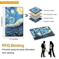 thumbnail image 4 of Fintie Server Book Organizer with Zipper Pocket, PU Leather Restaurant Guest Check Presenters Card Holder for Waitress Waiter Bartender, Starry Night, 4 of 7