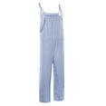 thumbnail image 2 of CFXNMZGR Jumpsuits for Women Fashion Bib Pants Overalls Baggy Rompers Jumpsuits with Pockets Casual Loose Bib Overall on Clearance, 2 of 6