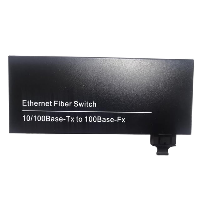 Convertidor Ethernet De Fibra / 100Mbps Fibra Individual De Modo Gigabit Con 8 UTP Y 1 Puerto SC Yotijar Conversor de medios de fibra Ethernet