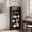 Black, variant on YQ JENMW 5-Tier Narrow Bookcase,Tall Bookshelf Storage Organizer,Open Display Shelf for Living Room,Bedroom,Home Office,White