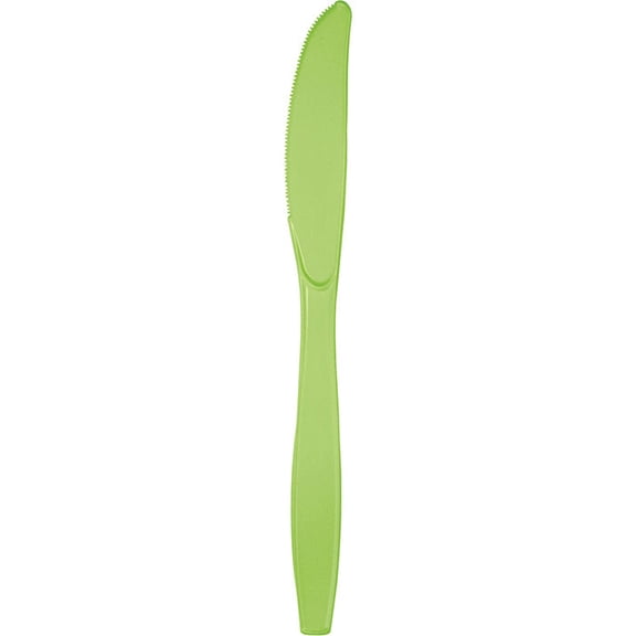 288/Case Bulk Fresh Lime Green Plastic Knives