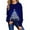 Dark Blue, variant on Girls Women’s Christmas Tree Printed Long Sleeve Pullover Casual Crewneck Sweatshirt Holiday Winter Top for Festive Occasions
