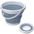 thumbnail image 1 of Collapsible Silicone Plastic Bucket, Space Saver Bucket For Home Cleaning, Camping, Fishing, Garden And Travel - Portable Water Carrier (gray, 10l), 1 of 5