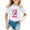 White, variant on Tiijoy Toddler Girls 2Nd Birthday T-Shirt Letter Print Short Sleeve T Shirt, Sizes 1-2T