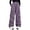 Fall-Purple, variant on Girls Cargo Pants Fleece Elastic Waistband Relaxed Fit Hop Wide Leg with Multipule Pocket for Fall Winter Wear Fleece-Purple,5-6 Years