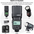 thumbnail image 4 of Godox V850II GN60 2.4G 1/8000s High-Speed Sync Camera Flash with 2000mAh Li-ion Battery，1.5s Recycle time Compatible for Canon,Nikon,Pentax,Olympus,Fuji, etc. for Wedding Portrait Studio Photography, 4 of 7