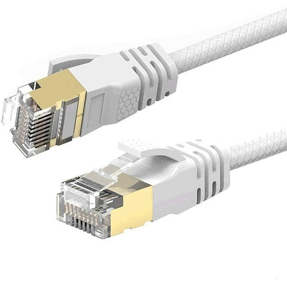 Reulin 8.2ft - 2.5M Cat 7A Ultra Slim - Câble Ethernet Gigabit LAN - Vitesse jusqu'à 40Gbs-1000MHz Compatible avec Cat5