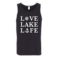 thumbnail image 2 of Wild Bobby, Anchor Wheels Love Lake Life, Men Graphic Tank Top, Black, Small, 2 of 4