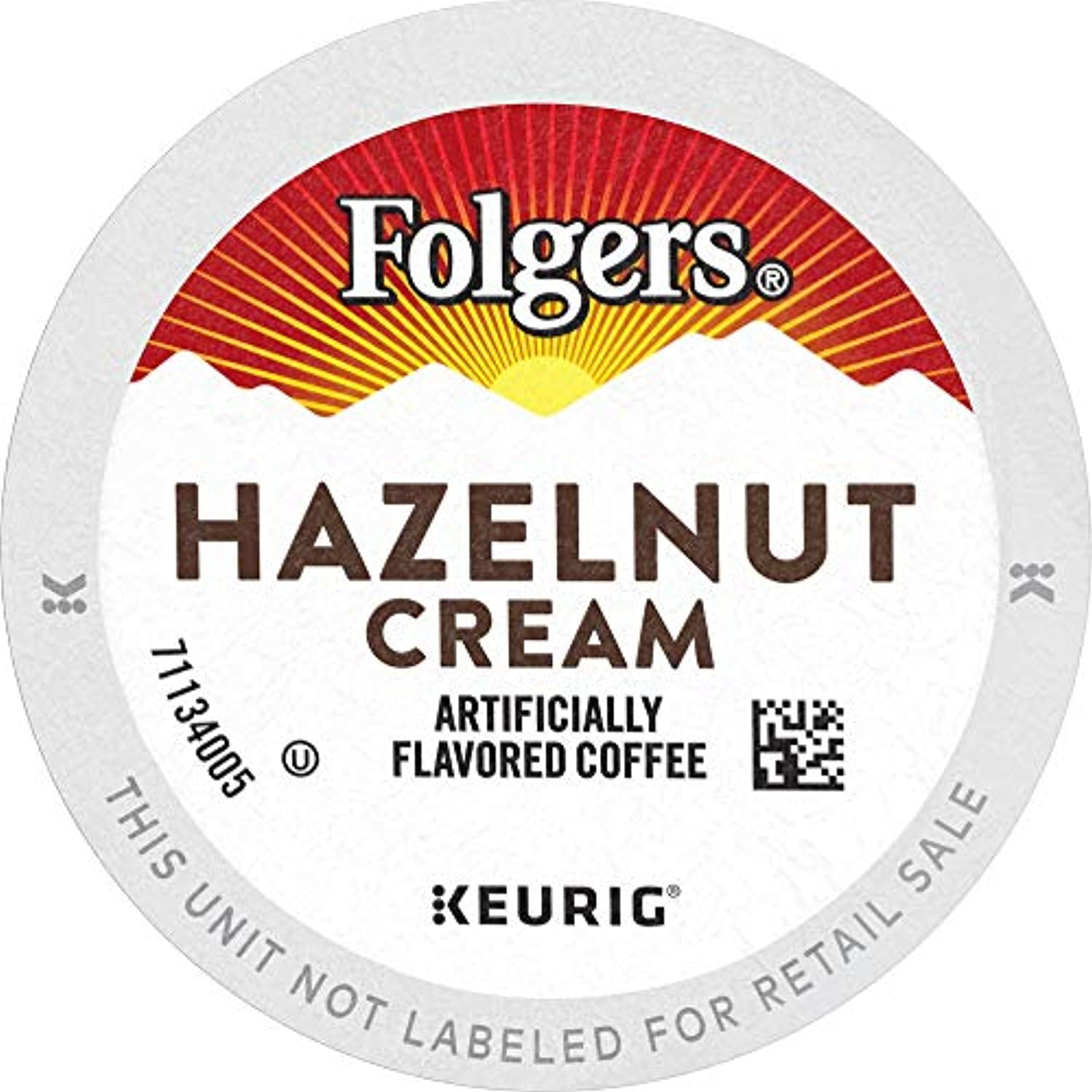 Folgers Hazelnut Cream Flavored Coffee, 72 Keurig KCup Pods
