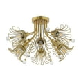 thumbnail image 5 of SAFAVIEH Leandra 19 in. Glam 8-Light Gold Iron Mount Light with Shade, 5 of 8
