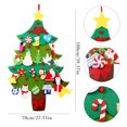 thumbnail image 2 of DIY Felt Christmas Tree Creative Wall Decor with Detachable Ornaments for Kids, 2 of 10