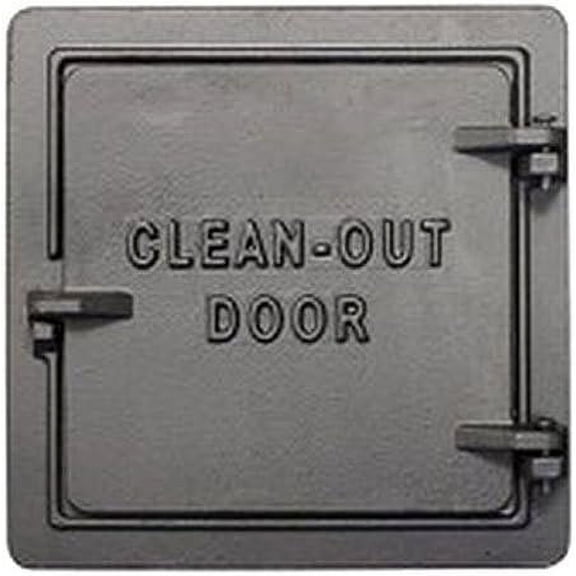 US Stove Cast-Iron Chimney Clean-Out Door - Black, 8 x 8 In, 1 Piece