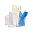 thumbnail image 5 of Lillian Tablesettings|Cutlery Caddy Organizer 5 Compartment - Silverware Organizer & Napkin Holder - Clear, 5 of 5