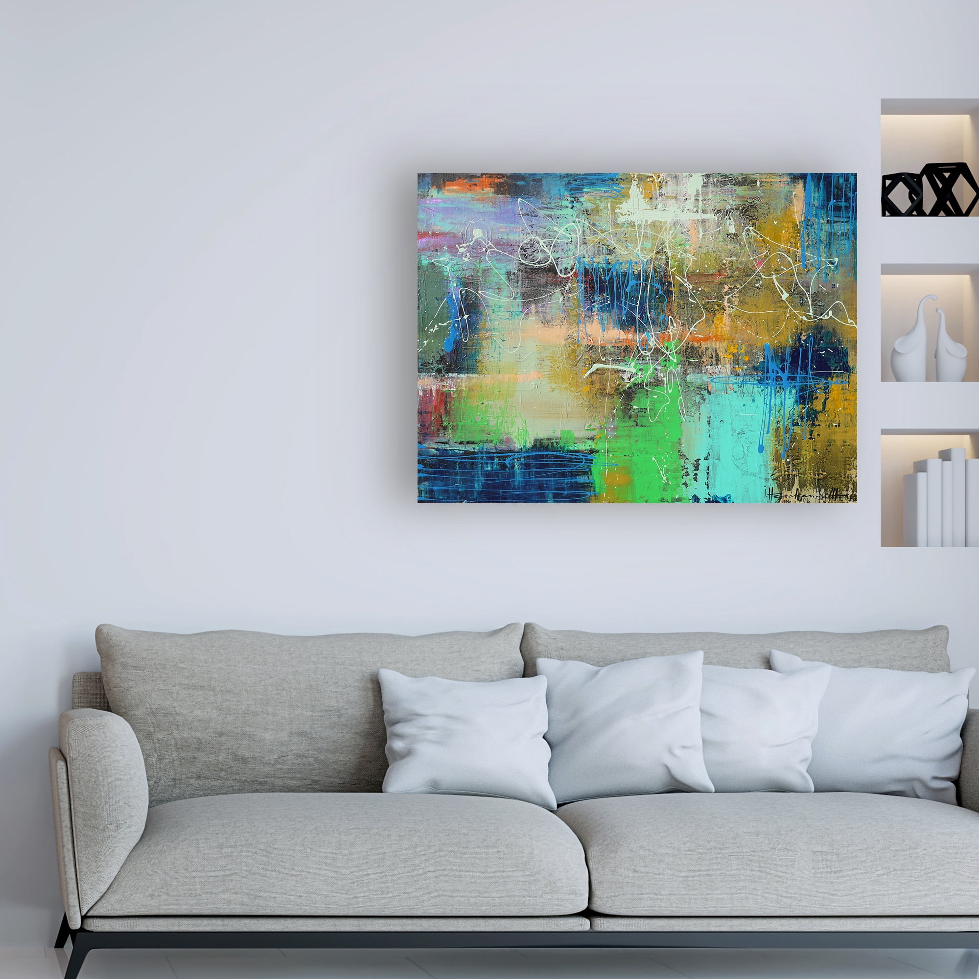 Trademark Fine Art 'City Reflection' Canvas Art by Ingeborg Herckenrat