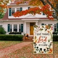 thumbnail image 4 of SM-XLHN Give Thanks to The Lord For He Is Good House Flag 28 x 40 Inch Double Sided, Fall Thanksgiving Harvest Holiday Yard Outdoor Decorative Flag, 4 of 6