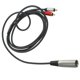 thumbnail image 1 of unbranded Cable De Transferencia De Audio Xlr A Rca Negro Con Protección Contra, 1 of 7