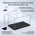 Plastic Translucent Building Blocks ROSEXIXI Acrylic Display Case 8x6x6 Inch Clear Dustproof Box for Action ...