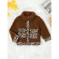 thumbnail image 2 of GXFC Kids Boys Winter Fleece Jacket 6M 1T 2T 3T 4T Toddler Boys Long Sleeve Button Down Collar Leopard Print Outerwear Chunky Coat Fall Warm Clothing for Children Boys, 2 of 9