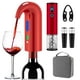 thumbnail image 1 of Set de Destapador de Botellas Eléctrico para Vino Higfra Recargable Rojo, 1 of 7