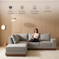 thumbnail image 3 of Sala Esquinera Izquierda Easy Living Tous Gris en L tapizada con estructura de madera de pino, 3 of 6