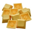 thumbnail image 2 of Milaget 12 Keys PBT DSA Keycaps Blank Printed DIY for Gaming Mechanical Keyboard, grainy Yellow, 2 of 4