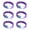 A, variant on 6pcs LED Light Up Bracelets for Kids Birthday Party Festival Bangles Replaceable Wristbands Women Accessories