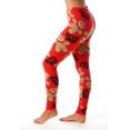 thumbnail image 2 of Just Love Ugly Christmas Holiday Leggings 401583-10338-2X (Red - Bite Me Gingerbread Man, Medium), 2 of 3