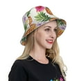 thumbnail image 6 of Xecao Hawaiian Pineappl Print Men and Women Night Reflective Hat Runner Cap Visor Bucket Hat Boonie Cap, 6 of 6