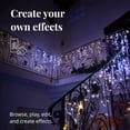 thumbnail image 3 of Luces LED en Cascada Icicle Twinkly 190 LEDs Smart App IP44 5.5 m, 3 of 9