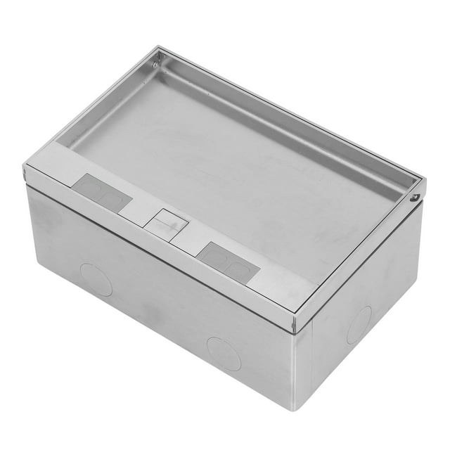 Kit de Sortie de Sol Encastré, Boîte de Sortie de Sol Encastrée AC250V Résistante aux Hautes Températures avec Couvercle pour Bureau