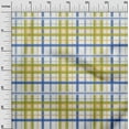 thumbnail image 2 of oneOone Cotton Silk White Fabric Madras Check Quilting Supplies Print Sewing Fabric By The Yard 42 Inch Wide, 2 of 4