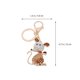 thumbnail image 2 of Mouse Pendant Keychain Creative Key Rings Hanging Ornament Metal Keychain Rat Design Key Holder Gift Bag Pendant (Light Gloden 2), 2 of 3