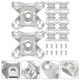 thumbnail image 4 of Miangastore Fixing Brackets Silver 10Pack 1.4X0.8X0.75In, 4 of 9