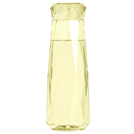 

Meizhencang 420ML Water Bottle Rhombus Portable Glass Fruit Juice Drinking Kettle for Outdoor