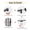 thumbnail image 5 of Yescom Flagpole Repair Parts Kit Topper Black Eagle Top Final Cleat Clip for 2" Diameter 20/25/30 Ft Pole, 5 of 10