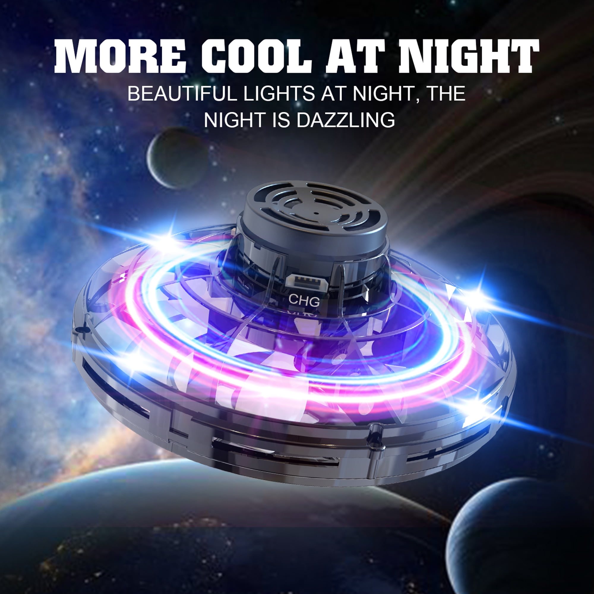 light up flying spinner