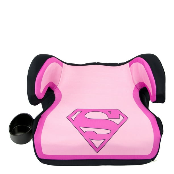KidsEmbrace Backless Booster Car Seat, DC Comics Supergirl, Pink