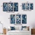 thumbnail image 4 of Designart "Vintage Botanicals Faded Blue Wildflowers II" Abstract Botanicals Framed Wall Art Set Of 3 - Blue Modern Frame Gallery Set For Office Decor, 4 of 6