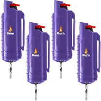 BURN Pepper Spray 1/2oz Purple 4 Pack